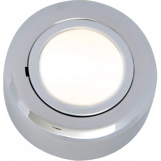 APS13644 IP20 12V L/V Chrome Cabinet Fitting Surface or Recessed (halogen lamp included) 