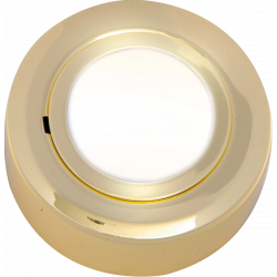 APS13643 IP20 12V L/V Brass Cabinet Fitting Surface or Recessed (halogen lamp included) 