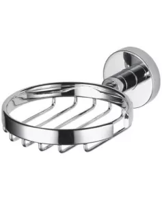 APS0039 Haceka Soap Holder Kosmos in Wire Optical of Chrome, Metal, Silver, 15 x 15 x 9 cm Chrome