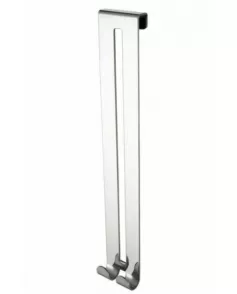 APS0042 Haceka Double Hook Selection of Chrome Long, Silver Chrome