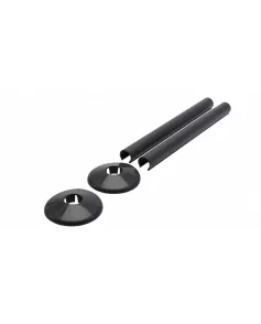 APS0160 2 x 200mm lengths & 2 x 18mm Pipe Collars Anthracite