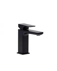 APS11487 METRIC BASIN MIXER WITH CLICK WASTE - BLACK Black