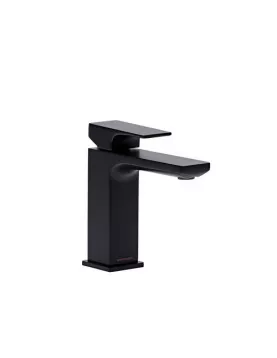 APS11487 METRIC BASIN MIXER WITH CLICK WASTE - BLACK Black