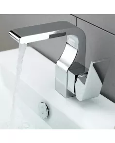 APS11503 Rubik Mono Basin Mixer With Click Clack Waste Chrome