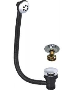 APS11607 Round Bath Overflow & Quick Clean sprung Waste Chrome