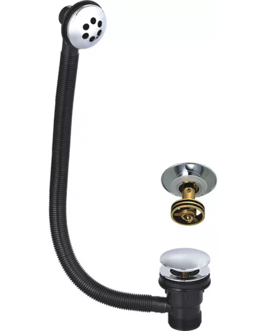 APS11607 Round Bath Overflow & Quick Clean sprung Waste Chrome