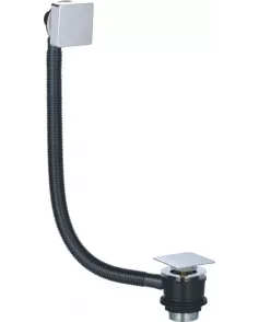 APS11608 Square Bath overflow & waste Chrome