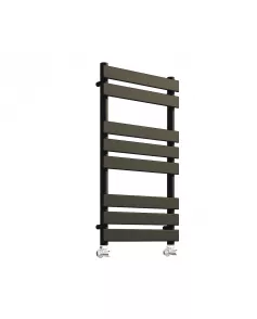 APS11692 Queenstown Orca Black Designer Towel Radiator - 800*450mm Black 