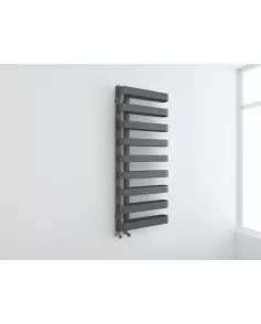 APS11699 Lyttelton Offset Designer Towel Radiator Grey - 500x1300mm Anthracite 