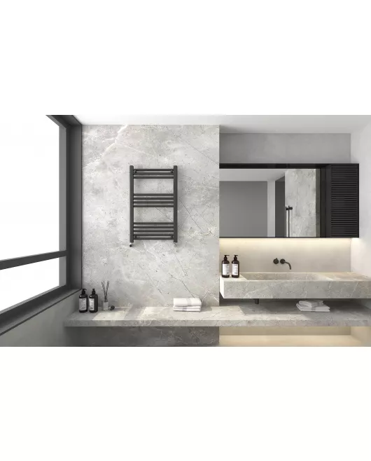 APS11701 Napier Matte Black Straight Ladder Rail - 800*500mm Black