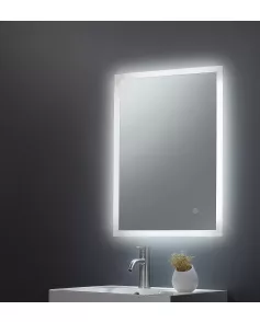 APS11714 Noah LED Edge Touch Mirror w. Demist - 600x800x45mm 