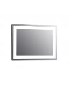 APS11715 Niamh Square Strip LED Touch Mirror w. Demist - 700x500x45mm 