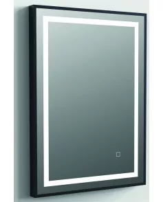 APS11719 Darcy Orca LED Mattee Frame Mirror Black - 500x700mm Black