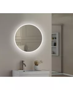 APS11725 Lily Slimline LED Round Touch Mirror w. Demist & Colour Change - 600mm 