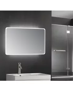 APS11730 Molly LED Touch Mirror w. Demist, Bluetooth & Shaver Point - 1200x600mm 