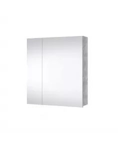 APS11734 Concrete Double Door Mirror Cabinet 