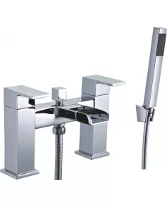 APS11913 Cardiff Square Waterfall Bath Shower Mixer Chrome