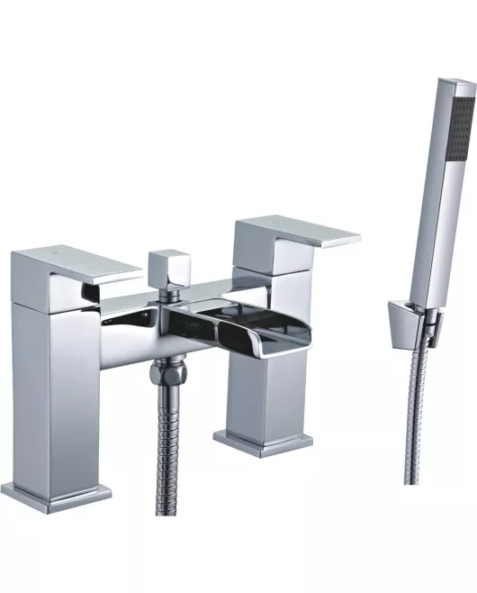APS11913 Cardiff Square Waterfall Bath Shower Mixer Chrome
