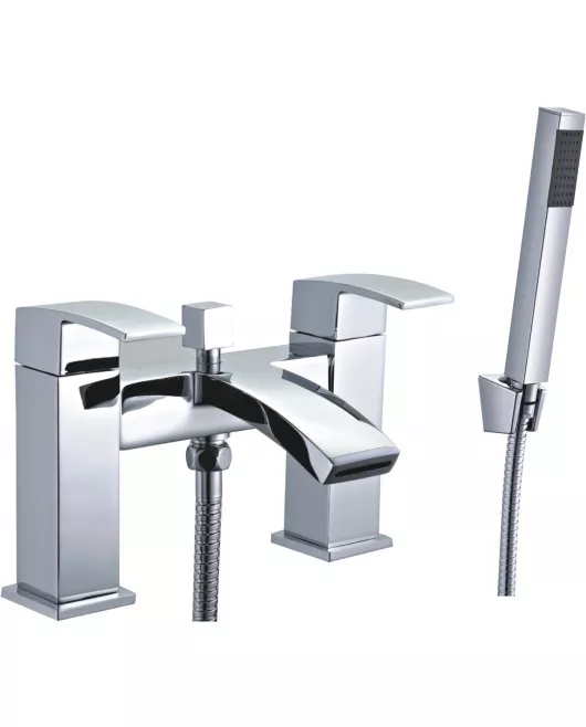 APS11915 Brecon Modern Curve Bath Shower Mixer Chrome