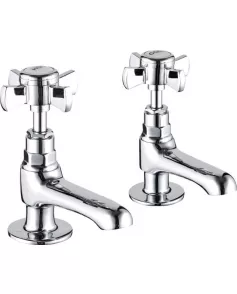 APS11919 Tenby Cross Traditional Cross Bath Taps Chrome