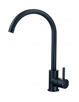 APS11934 Merthyr Single Lever Kitchen Tap - Black Black