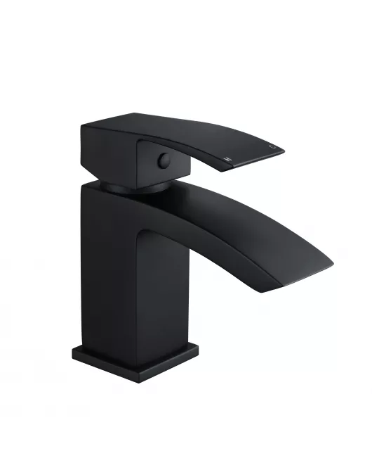 APS11947 Brecon Orca Mono Mixer Tap & Waste Black Black