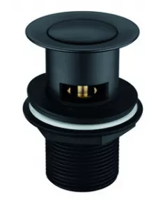 APS11957 Orca Black Click Clack Basin Waste - Slotted Black