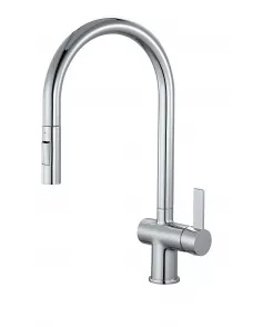 APS11966 Mayhill Chrome Single Lever Pull Out Kitchen Tap Chrome