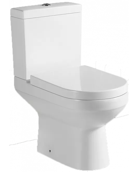 APS11978 Florence Close Coupled D Shape Pan, Seat & Fittings White
