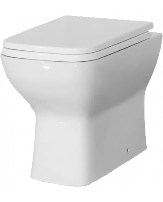 APS11981 Seina BTW Square DP-UF Soft Close Seat & Fittings White