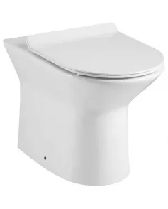 APS11985 Ferrara Rimless BTW D Shape, Slim UF Soft Close Seat & Fittings White