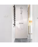 APS12035 Gloss Carrera White Maxi Shower Wall Cladding 2400mm x 900mm x 10mm White