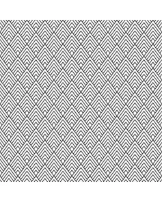 APS12531 SHOWER WALL - Black Geo SCA01 Black/White