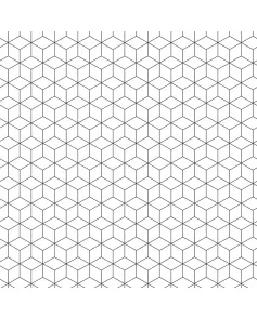 APS12535 SHOWER WALL - GEO Cube SCA19 Black/White