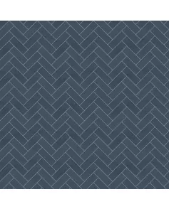 APS12536 SHOWER WALL - Navy Herringbone SCA16 Blue