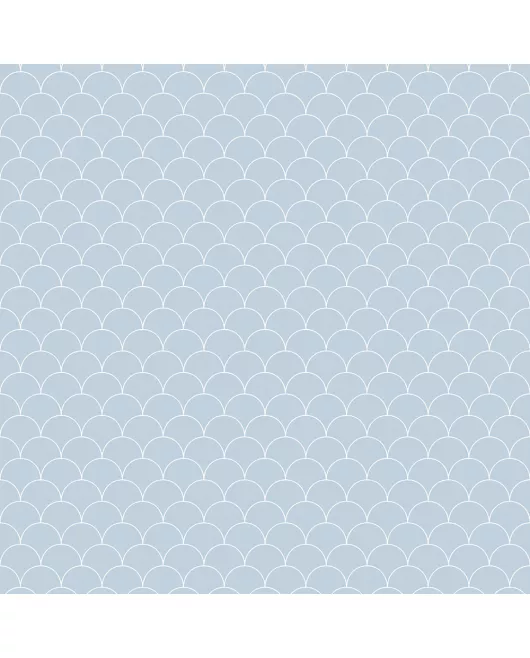 APS12537 SHOWER WALL - Scallop Blue SCA04 Blue