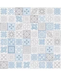 APS12540 SHOWER WALL - Victorian Blue SCA06 Blue