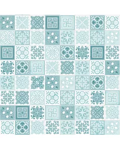 APS12541 SHOWER WALL - Victorian Turquoise SCA08 Green