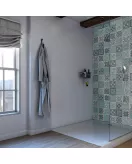 APS12541 SHOWER WALL - Victorian Turquoise SCA08 Green