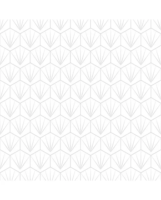 APS12544 SHOWER WALL - DECO Tile White Grey SCA43 White