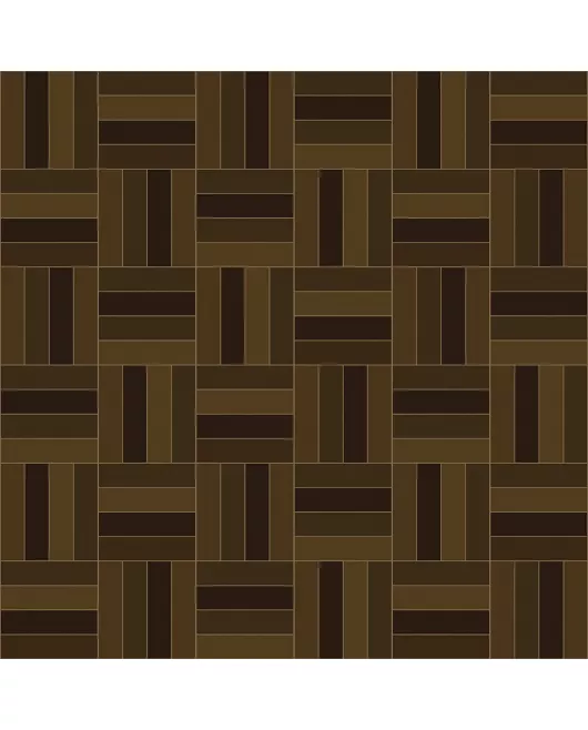 APS12548 SHOWER WALL - Square Parquet Bronze SCA47 Brown