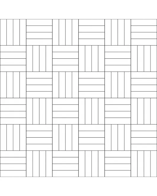 APS12550 SHOWER WALL - Square Parquet White SCA49 White