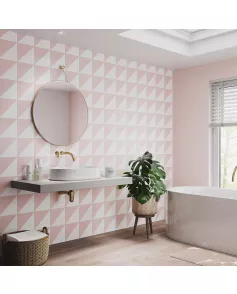APS12551 SHOWER WALL - Grafito Tile Blush SCA52 Pink