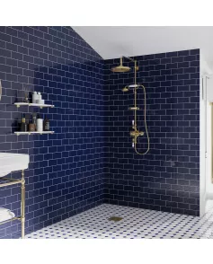 APS12557 SHOWER WALL - Navy Subway SCA21 Blue