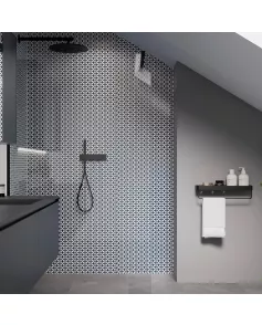 APS12561 SHOWER WALL - Retro Sapphire SCA50 Blue