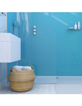 APS12587 SHOWER WALL - Azure SWA08 Blue