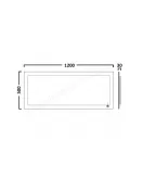 APS12636 Drift Backlit 1200mm x 500mm Mirror with Heater & Infrared Sensor 