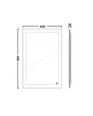 APS12637 Appear Backlit 600mm x 900mm Mirror with Heater & Infrared Sensor 