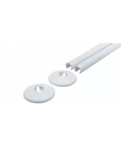 APS12643 15mm White Towel Rail Kit 500mm Long White