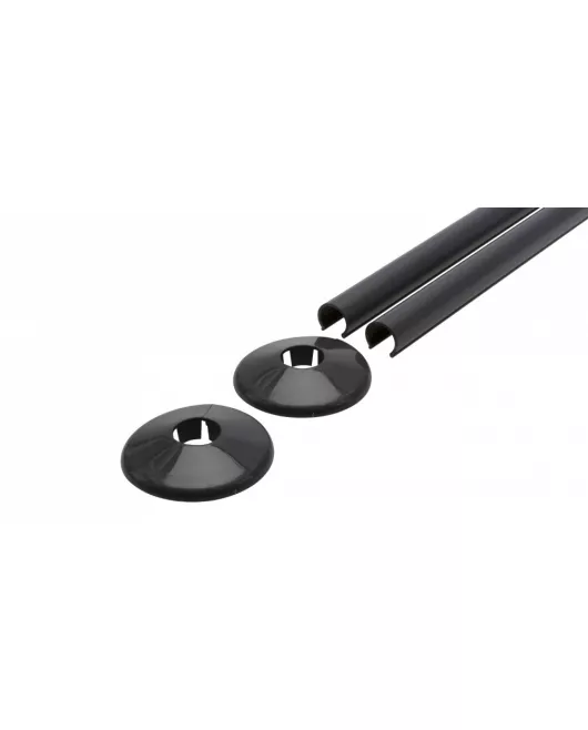 APS12644 15mm Anthracite Towel Rail Kit 500mm Long Anthracite